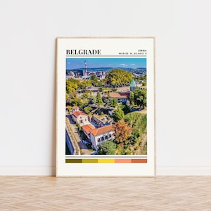Belgrade Poster, Belgrade Print, Belgrade Art, Belgrade Travel Poster Belgrade Wall Decor, Belgrade Gift, Belgrade Custom City Print, Serbia