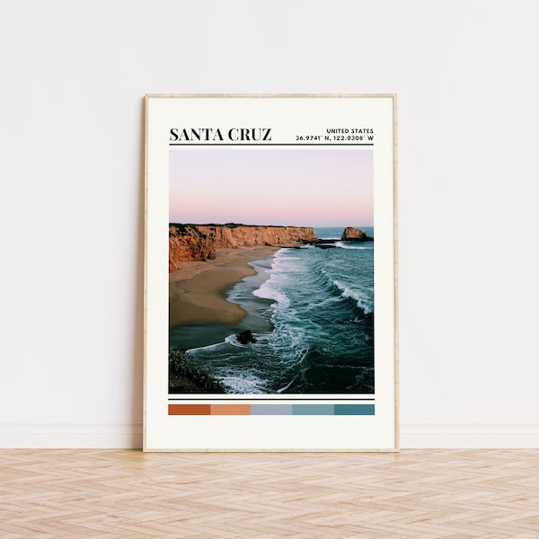 Santa Cruz Print Etsy