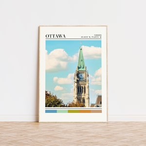 Ottawa Poster, Ottawa Print, Ottawa Art, Ottawa Travel Poster, Ottawa Wall Decor, Ottawa Gift, Ottawa Custom City Print, Canada Ontario