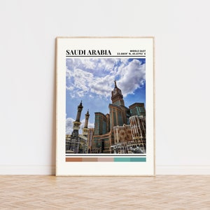 Saudi Arabia Poster, Saudi Arabia Print, Saudi Arabia Art, Saudi Arabia Wall Decor, Saudi Arabia Gift, Saudi Arabia Custom City Print