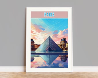 Affiche de voyage de Paris, impression de Paris, art mural de Paris, œuvre d’art de Paris, décoration murale de Paris, cadeau de Paris, impression personnalisée de Paris, photo de Paris, impression de France