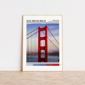 San Francisco Poster, San Francisco Print, San Francisco Art, San Francisco Travel Poster, San Francisco Wall Decor, San Francisco Gift