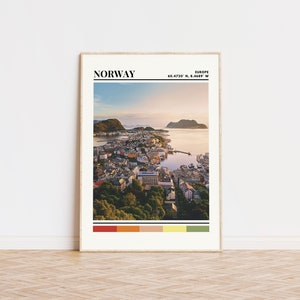Norway Poster, Norway Print, Norway Art, Norway Travel Poster, Norway Wall Decor, Norway Gift, Norway Custom Travel Print, Norway, Europe