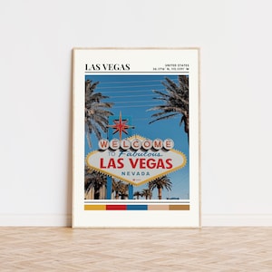Las Vegas Poster, Las Vegas Print, Las Vegas Art, Las Vegas Travel Poster, Las Vegas Wall Decor Gift, Las Vegas Custom City Print, Nevada