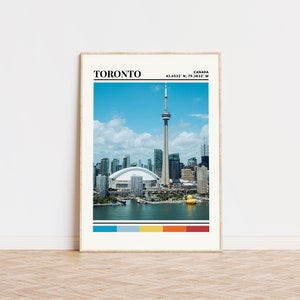 Toronto Poster, Toronto Print, Toronto Art, Toronto Travel Poster, Toronto Wall Decor, Toronto Gift, Toronto Custom City Print, Canada