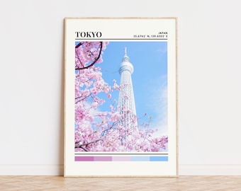 Tokyo Poster, Tokyo Print, Tokyo Art, Tokyo Travel Poster, Tokyo Wall Decor, Tokyo Gift Custom City Print, Japan Gift, Japan Art, Japan