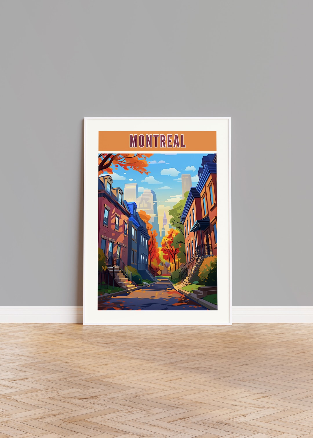 Montreal Travel Poster, Montreal Print, Montreal Wall Art, Montreal