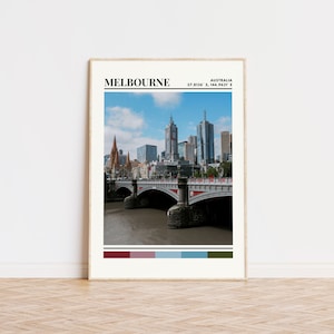 Melbourne Poster, Melbourne Print, Melbourne Art, Melbourne Travel Poster, Melbourne Wall Decor, Melbourne Gift Custom City Print, Australia