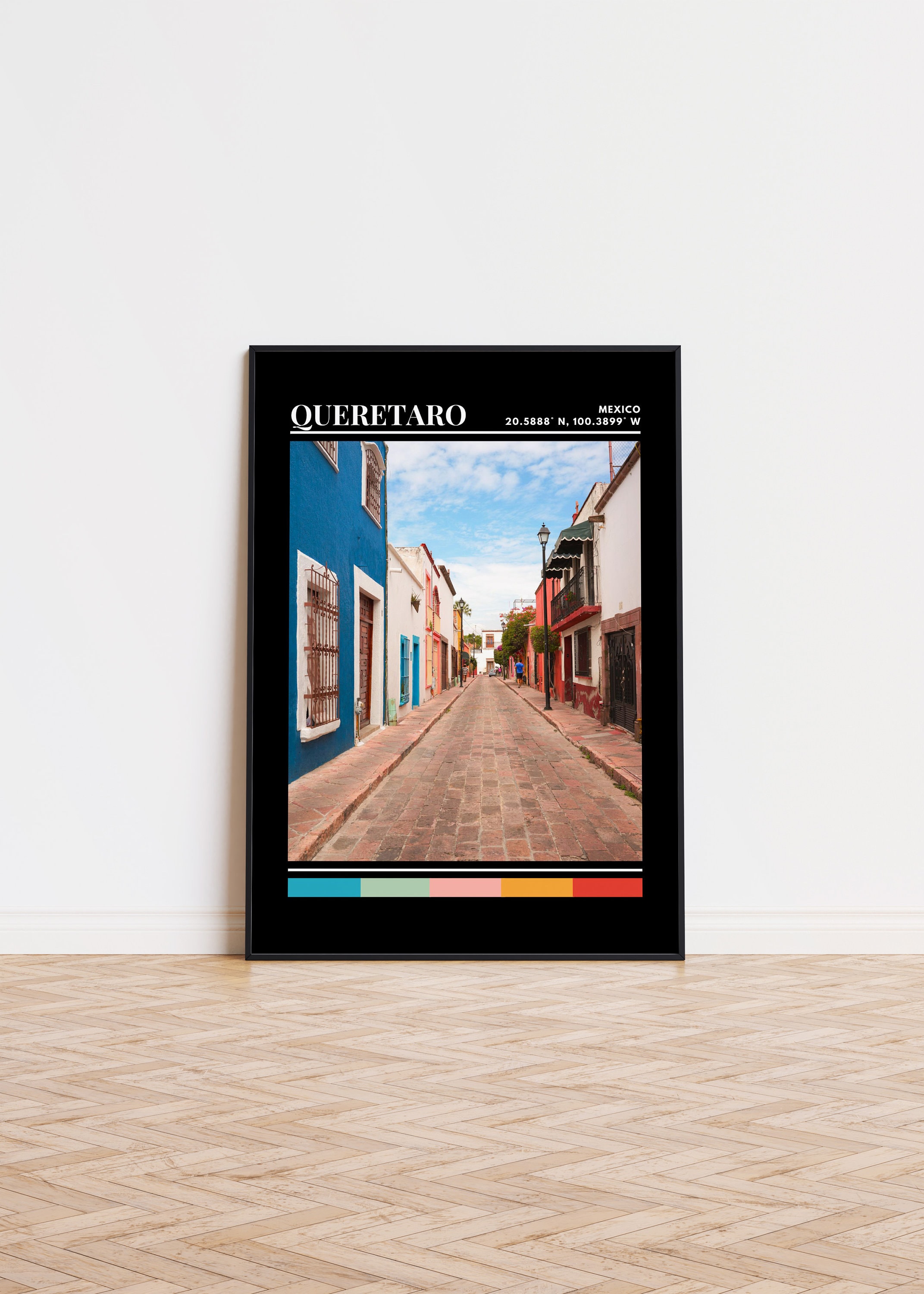 Queretaro Print, Queretaro Poster, Queretaro Art, Queretaro Travel