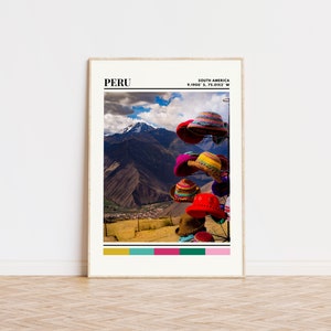 Peru Print, Peru Poster, Peru Art, Peru Travel Poster, Peru Wall Art, Peru Present, Peru Wall Decor, Peru Gift, Peru Custom City Print