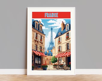 France Travel Poster, France Print, France Wall Art, France Artwork, France Wall Decor, France Gift, France Custom Print, France Photo