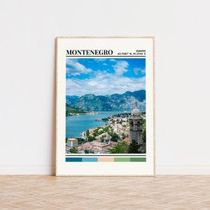 Montenegro Poster, Montenegro Print, Montenegro Art, Montenegro Travel Poster, Montenegro Wall Decor, Montenegro Gift Custom City Print