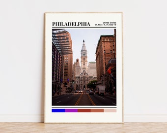 Philadelphia Poster, Philadelphia Print, Philadelphia Art, Philadelphia Travel, Philadelphia Wall Decor, Philadelphia Gift, Pennsylvania