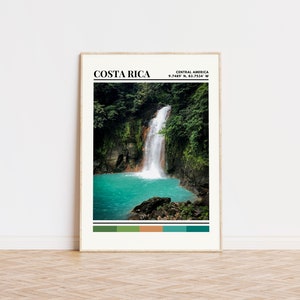 Costa Rica Poster, Costa Rica Print, Costa Rica Art, Costa Rica Travel Poster, Costa Rica Wall Decor, Costa Rica Gift Custom City Print