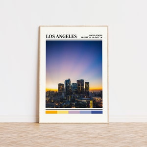 Los Angeles Poster, Los Angeles Print, Los Angeles Art, Los Angeles Travel Poster, Los Angeles Wall Decor, Los Angeles Custom City Gift