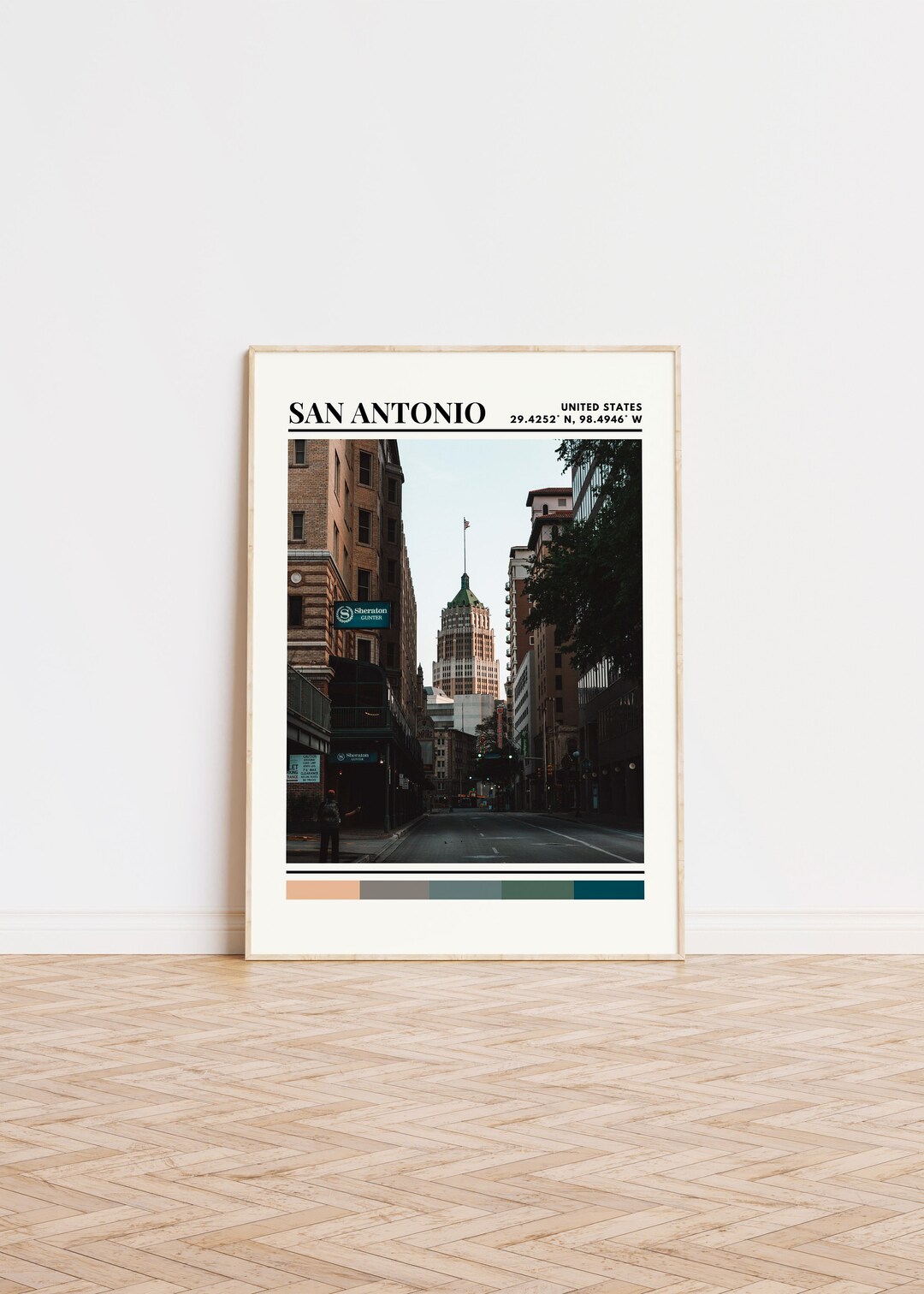 San Antonio Poster, San Antonio Print, San Antonio Art, San Antonio Travel Poster, San Antonio ...