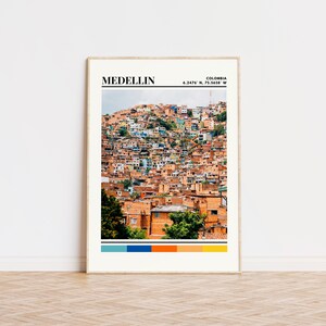 Medellin Poster, Medellin Print, Medellin Art, Medellin Travel Poster, Medellin Wanddekor, Medellin Custom Gift Print, Kolumbien