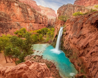 Havasupai Falls from Above for Digital Download