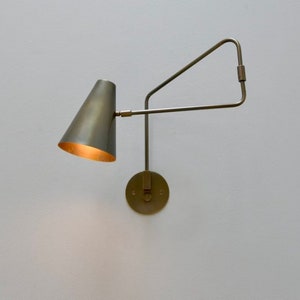 Handmade Swing Sconce - Italian Brass Sconces - Italian Light - Mid Century Sconce - Focus Lighting - Apparatus Lighting