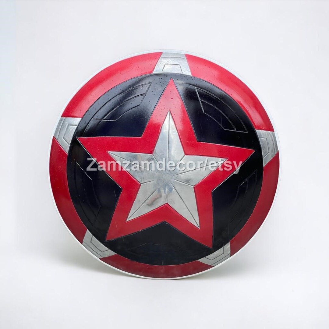 Red Guardian Shield Marvel Cinematic Shield Battle Damage Etsy