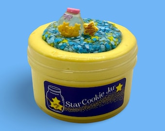Star Cookie Jar Slime, Woodglue Jelly, Sugar Cookie Ube Scent