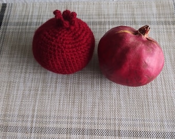 NUR MUSTER: Gehäkeltes Granatapfel Amigurumi Muster