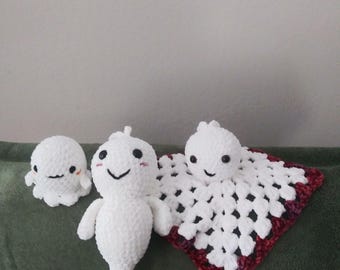 Crochet Ghost PATTERN: Amigurumi Halloween Trio (PDF Pattern)