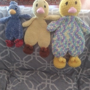 Crochet Duck Lovey Pattern: Amigurumi Baby Comforter (PDF Pattern)