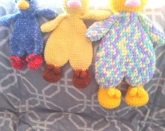Crochet Duck Lovey Pattern: Amigurumi Baby Comforter (PDF Pattern)