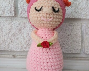 Crochet Flower Girl Amigurumi Doll Pattern (PDF Pattern)