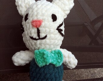 Crochet Plush Cat: Handmade Stuffed Animal, Amigurumi Kitty