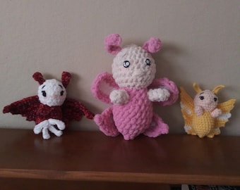 Mariposa de peluche hecha a mano: Juguete amigurumi