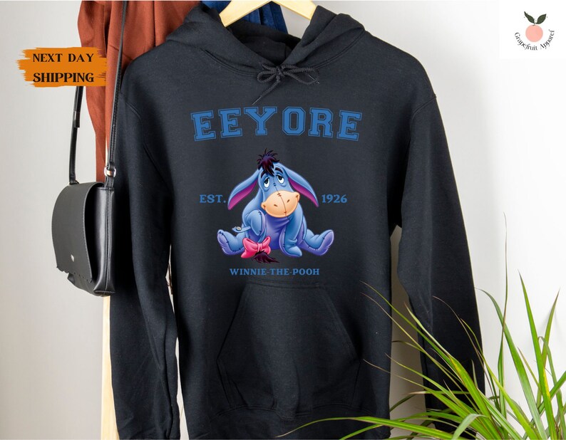 Winnie The Pooh Eeyore Pullover Mit Herz-Mund Design - Disney Lizenziert