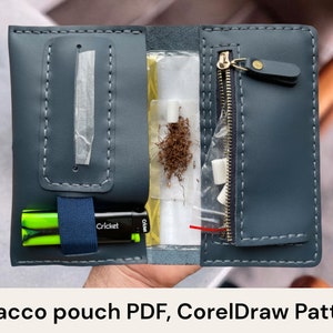 Tobacco Pouch Havana Pattern - PDF, Corel Draw Download