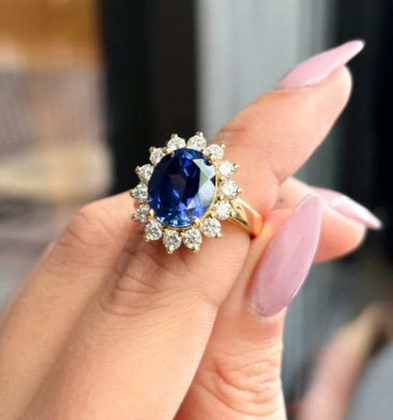 Sapphire rings etsy discount