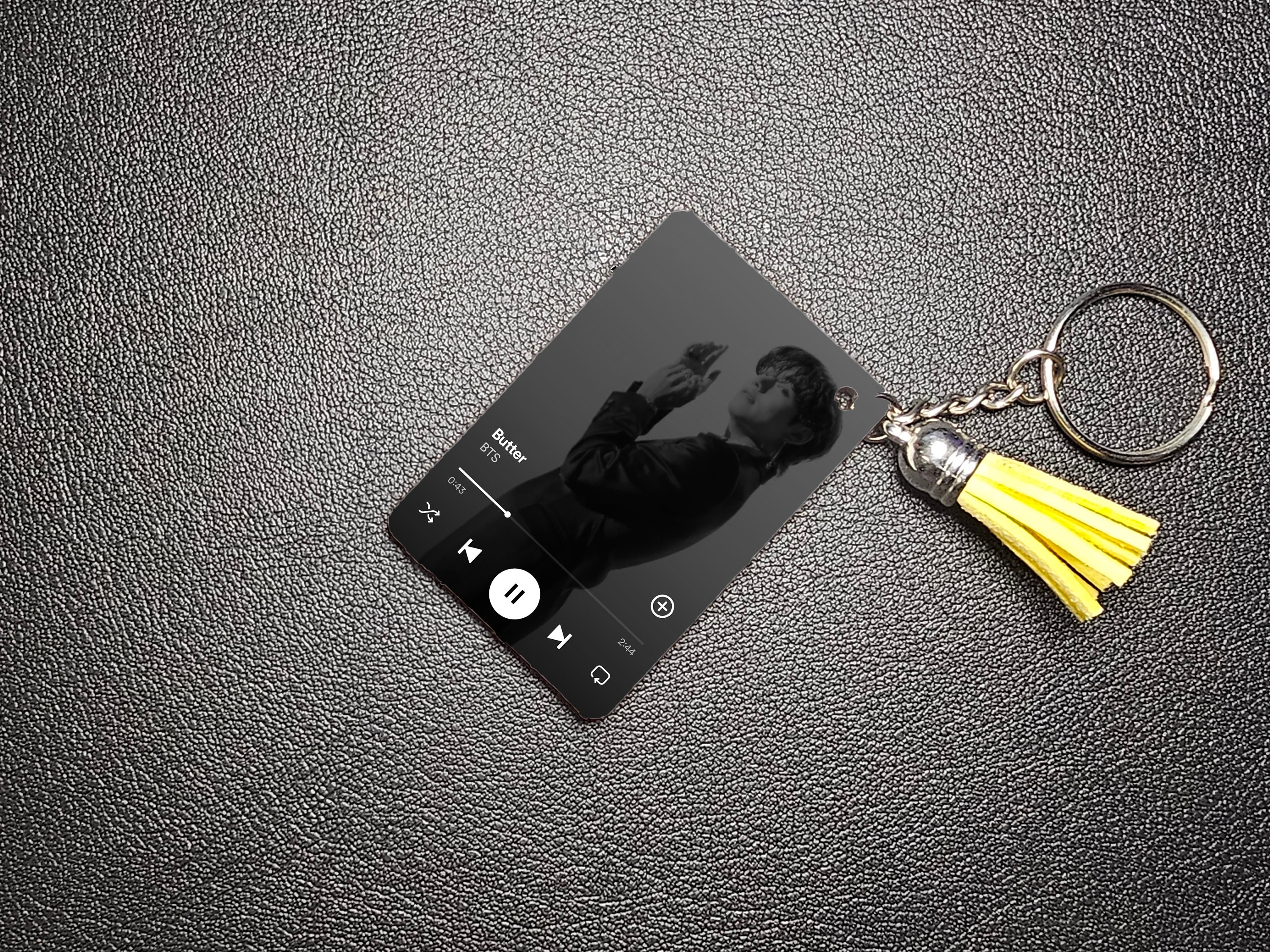 BTS Butter Music Player Custom Song Keychain, BTS Spotify Music Player ...