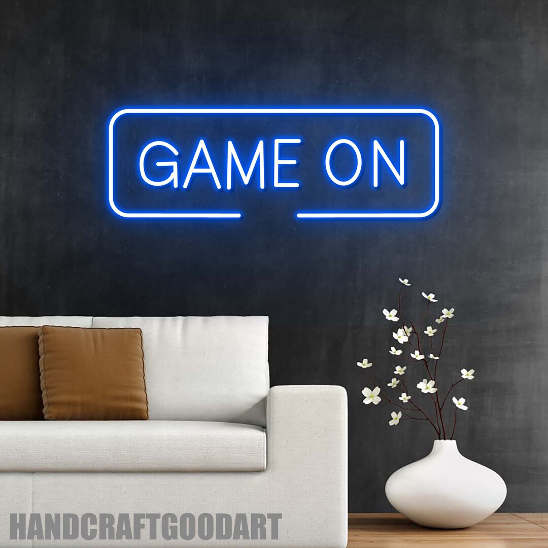 Game on Neon Sign Game on Led Signs Custom Neon Sign Game - Etsy