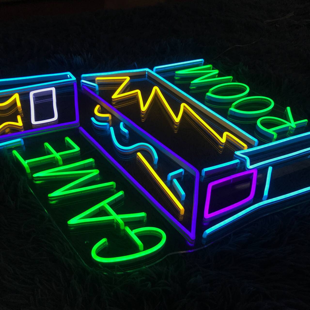 Arcade Gameroom Neon Sign Game Room Led Signs Arcade Wall Etsy UK