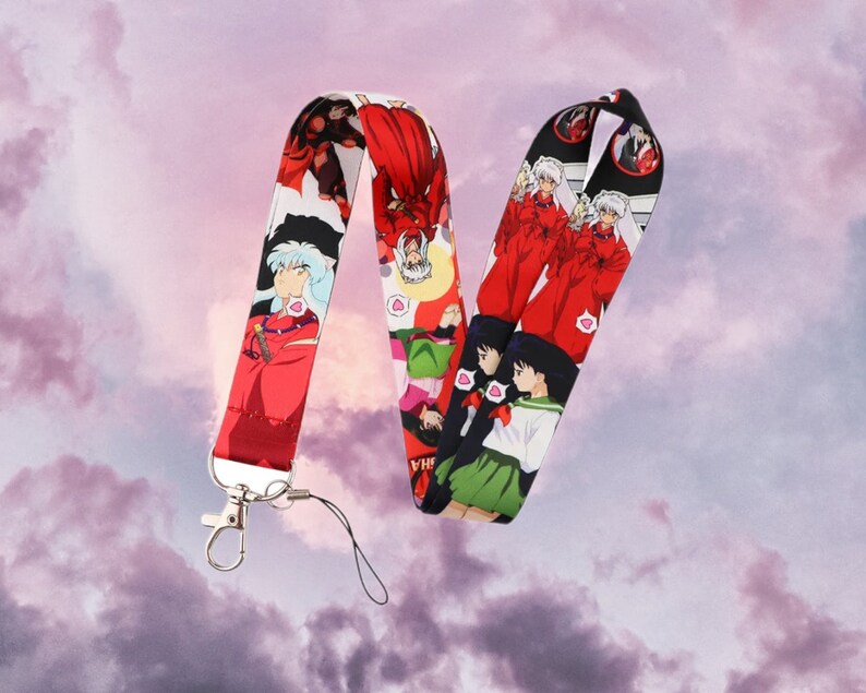 Inuyasha Anime Keychain Lanyard Inuyasha Manga Kagome Etsy