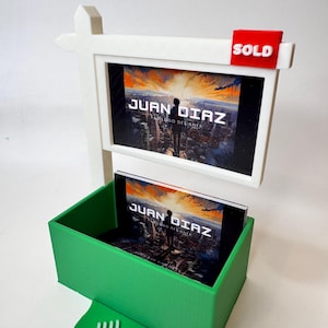 NFC makelaar visitekaartjeshouder, gepersonaliseerd cadeau voor makelaar opendeurdag cadeau, makelaar visitekaartje display cadeau-idee