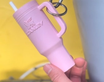 Mini Stanley Tumbler for Chapstick Holder, Keychain – 3MF File for 3D Printing, Mini Tumbler Lip Balm Holder, STL Alternative Gift