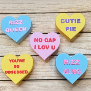 Cuori di conversazione grandi con testo personalizzato, frasi classiche e anti personalizzate, regalo moderno con stampa 3D per innamorati, regali per San Valentino