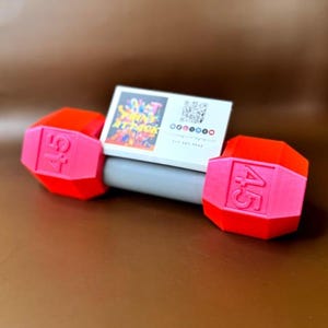 Dumbbell Business Card Holder | Decorative Weightlifting Business Card Holder | Perfect for Fitness Professionals or Gym Enthusiasts