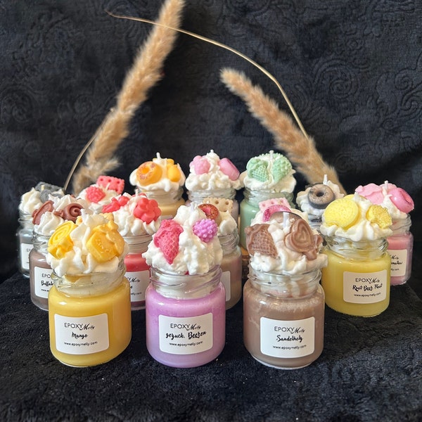 Mini Dessert Kerzen mit Duft / Vegane Dessertkerze / kleine Geschenke / Duftkerze / Dessert Candle / Mini Duftkerze / Geschenkidee