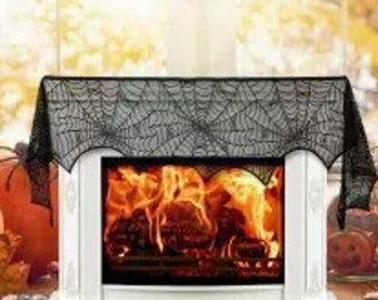 Spider Lace Mantel Decor