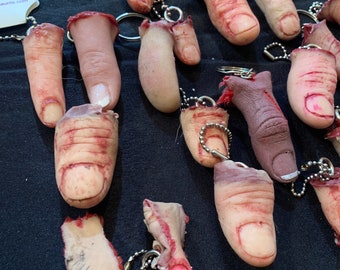 BEST SELLER!!  Severed Silicone Thumb Keychains