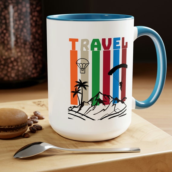 Travel Coffee Mug , Vacation Mug, Airplane Travel Mug, Travel Lover Mug,  World Explorer Coffee Cup, Travel Adventure Mug - Etsy
