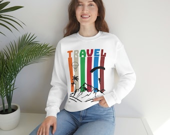 Travel Sweatshirt, Vacation Shirt, Airplane Travel Shirt,  Travel Lover T-shirt, World Explorer Sweatshirt, Travel Adventure Shirt