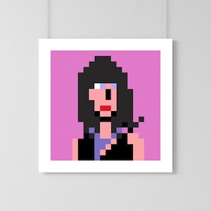 8 Bit Chrissie Hynde Fine Art Print (unframed) ** Original Artwork **