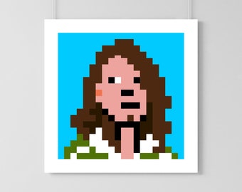 8 Bit Adam Lazzara Fine Art Print (unframed) ** Original Artwork **